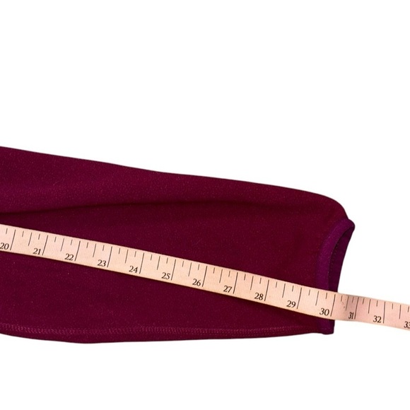 LL Bean Fuschia Gray Fleece Quarter Zip Jacket Women’s XL Winter Cozy Comfort - Picture 8 of 13